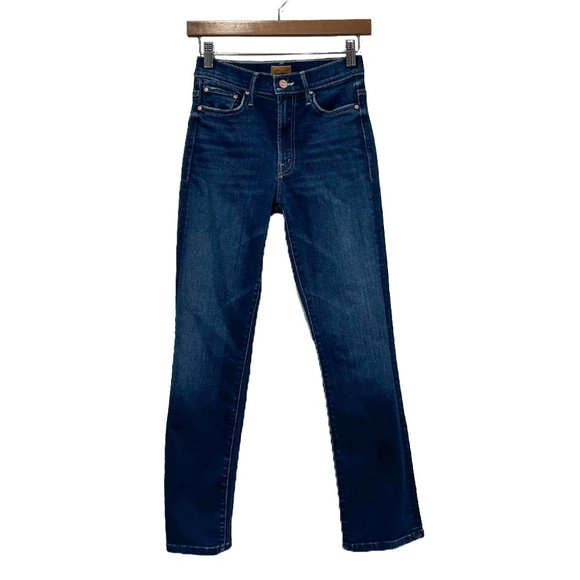 Mother Denim Insider Ankle Mid-Rise Jeans, Sweet Lime, 26 - Picture 2 of 10